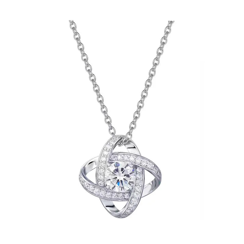 Fashionable AAAAA Zircon Pendant Necklace Luxury Gift Jewelry Stylish Glowing Pendant for Special Occasions