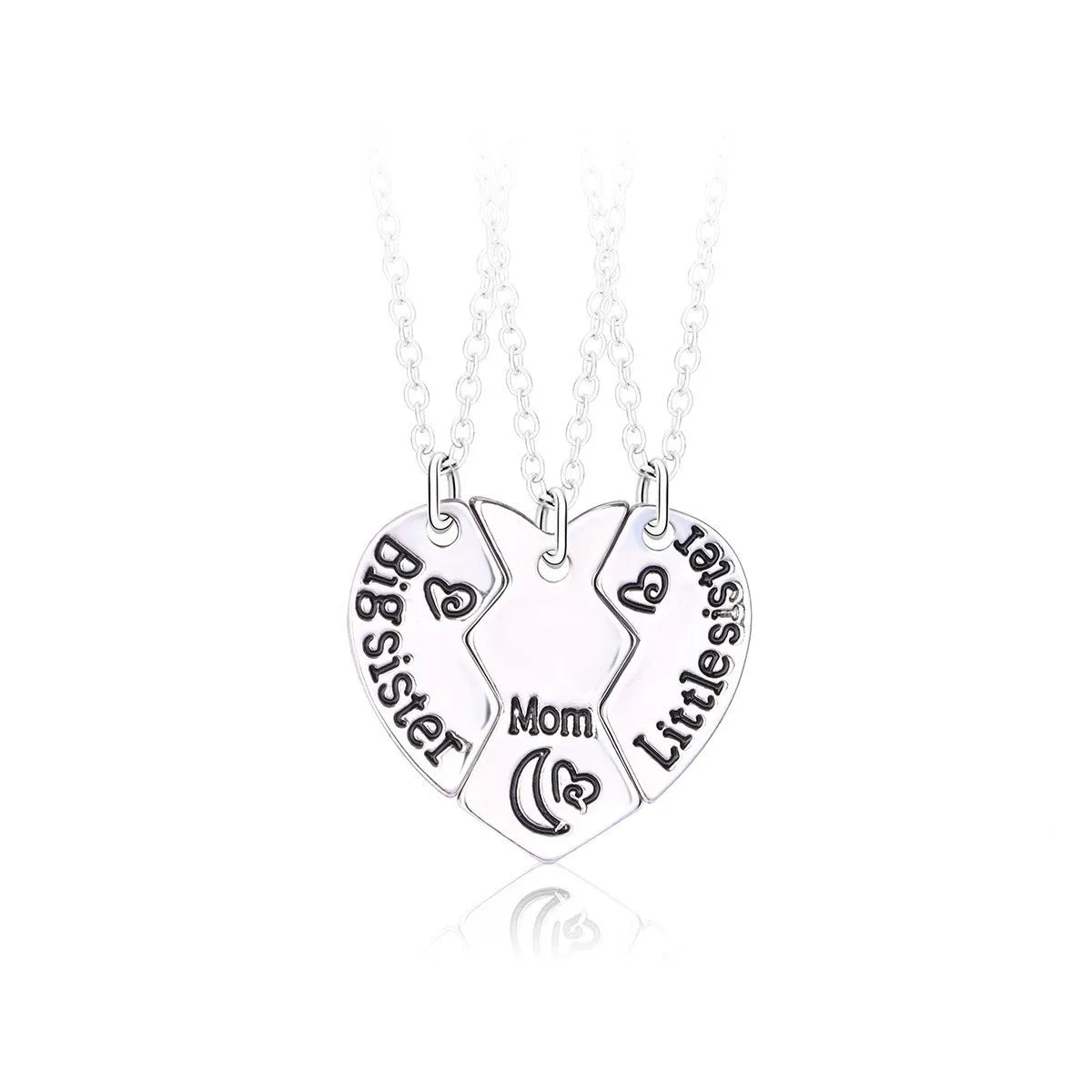Lovecryst 3Pcs/set Sun Moon Star Pendant Necklace Best Friend Bff Friendship Couple Necklace Fashion Jewelry